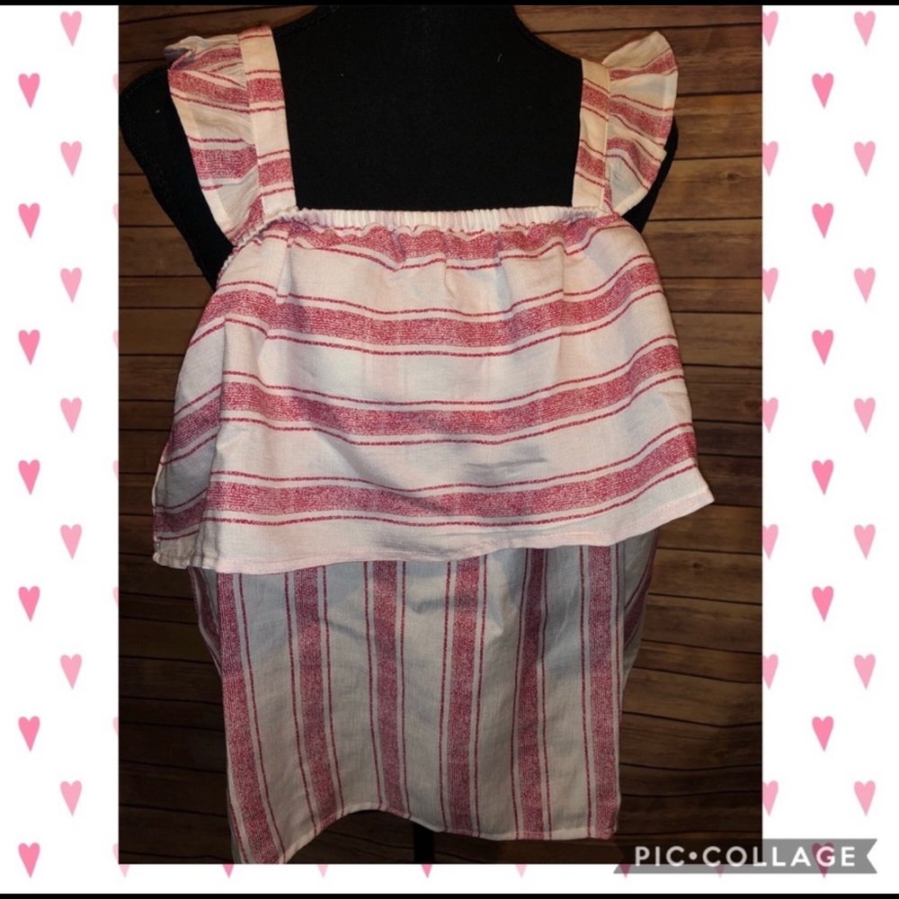 BNWT ruffled tank- XL